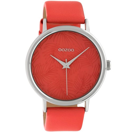 OOZOO Timepieces Limited Red Leather Strap - C10166