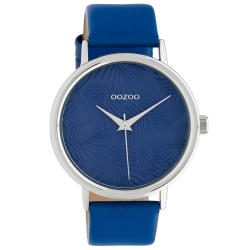 OOZOO Timepieces Limited Blue Leather Strap - C10170