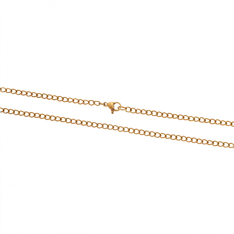 Αλυσίδα Λαιμού SΕΝΖΑ Gold Stainless Steel-80cm - SSD4364GD-80cm